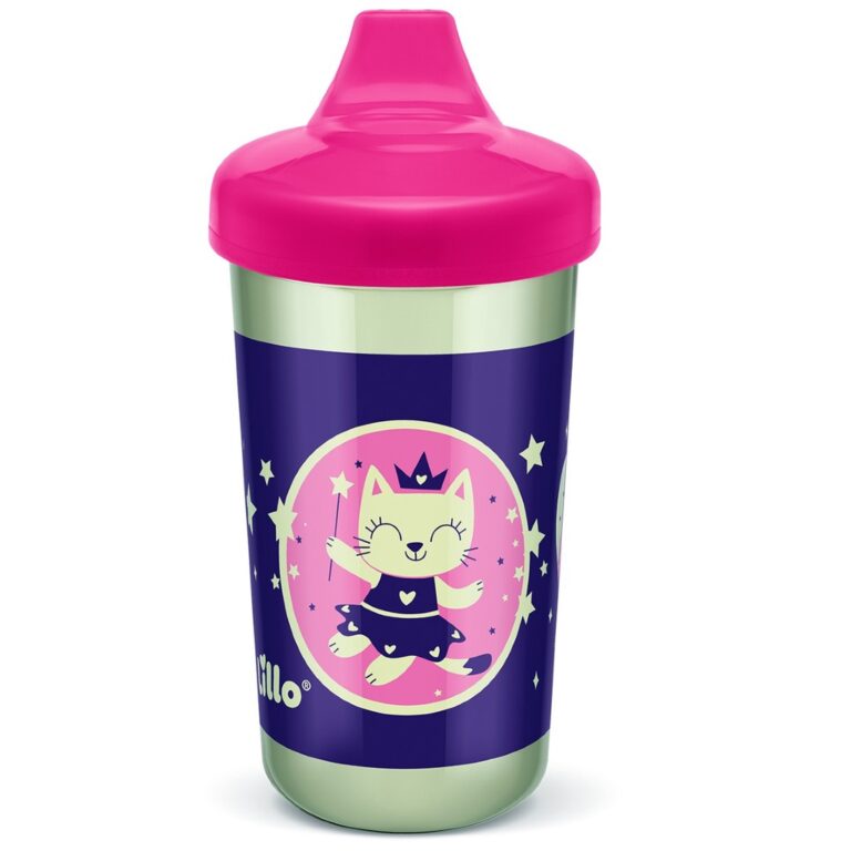 Copo Antivazamento Glow Max 320ml RS Brilha no Esc