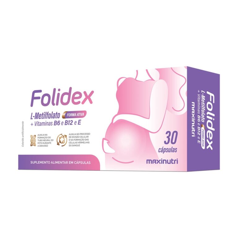 Metilfolato (Folidex) 420mcg + Vit B6, B12 e E 30 