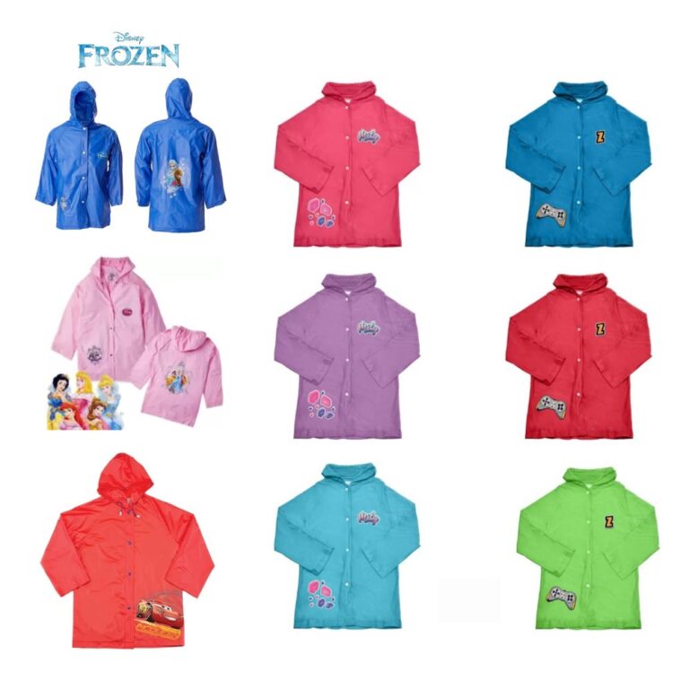 Capa De Chuva Infantil Com Capuz Vários Personage