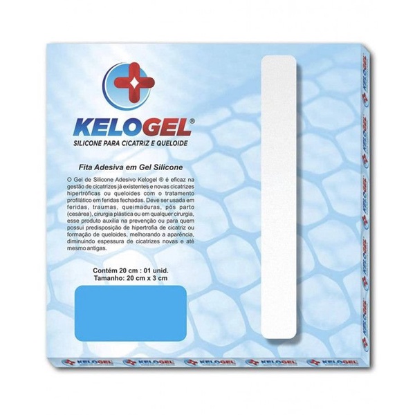 Fita Adesiva em Gel 20 x 3cm Para Cicatrizes e Que