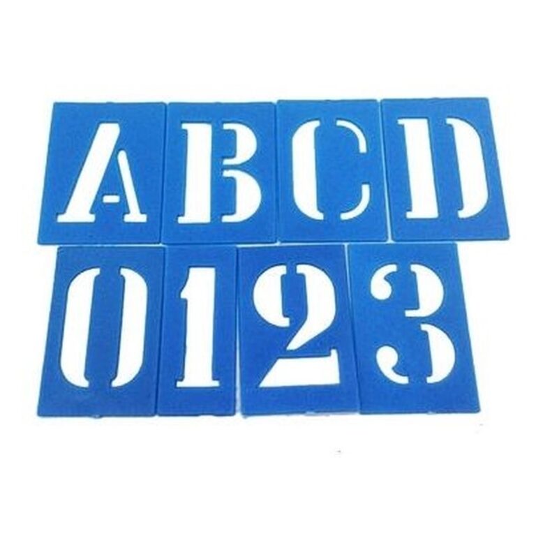 Regua / Molde Letras Número Vazado – Cartaz