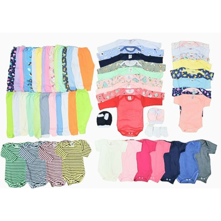 kit 15 peças enxoval Algodão bebê menino e meni