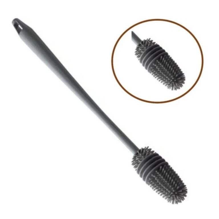 Escova De Lavar Garrafa Mamadeira Copo Taca Silico