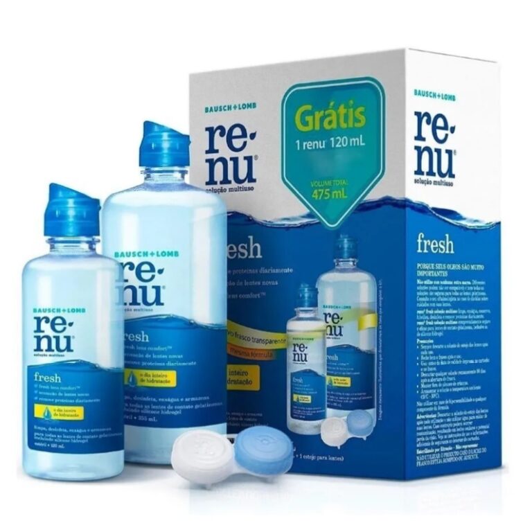 Kit Renu 475ml ( 355 + 120 ML ) + Estojo / Soluç�