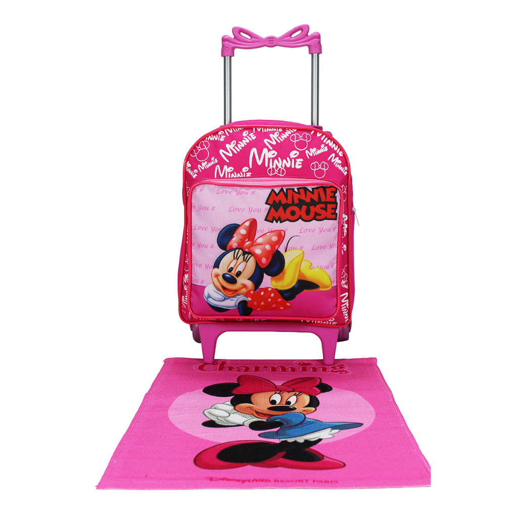 Mochila Infantil Menina Escolar Minnie Creche Tam P Pré de Rodinhas