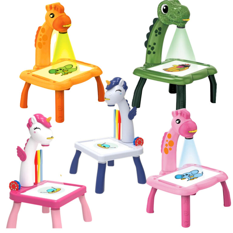 Brinquedo Educativo Infantil Mesa Unicórnio Giraf