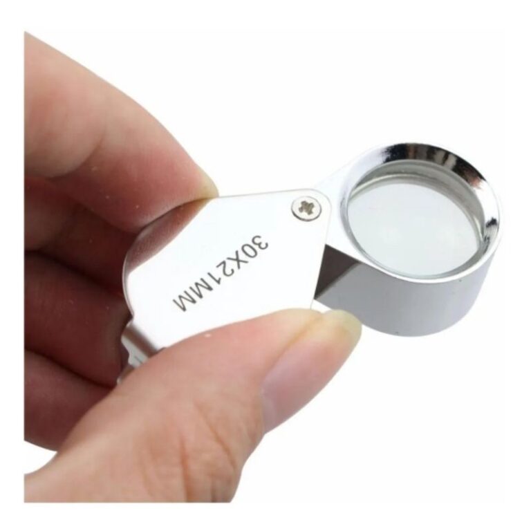 Lupa Bolso Inox Precisão 30 x 21 MM Relojoeiro Jo