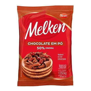 Chocolate Em Pó Harald Melken 1kg 50% Cacau