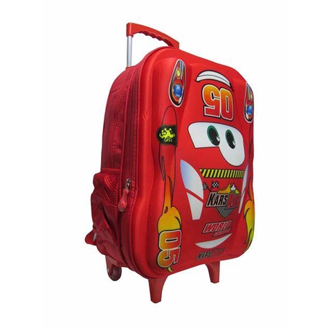 MOCHILA CARRINHO ESCOLAR MENINO CARRO 3D 05 ALTO R