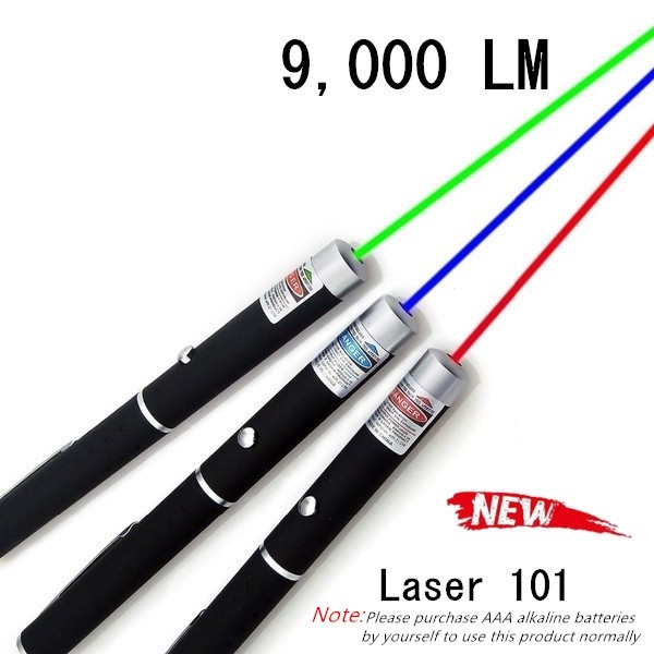 NEW UP Poderoso Verde Vermelho Azul Laser Pointer 