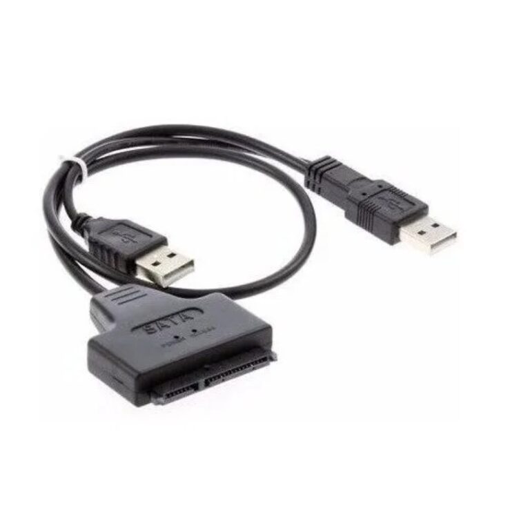 Cabo Conversor Adaptador Usb 2.0 Sata Dual Usb Hdd