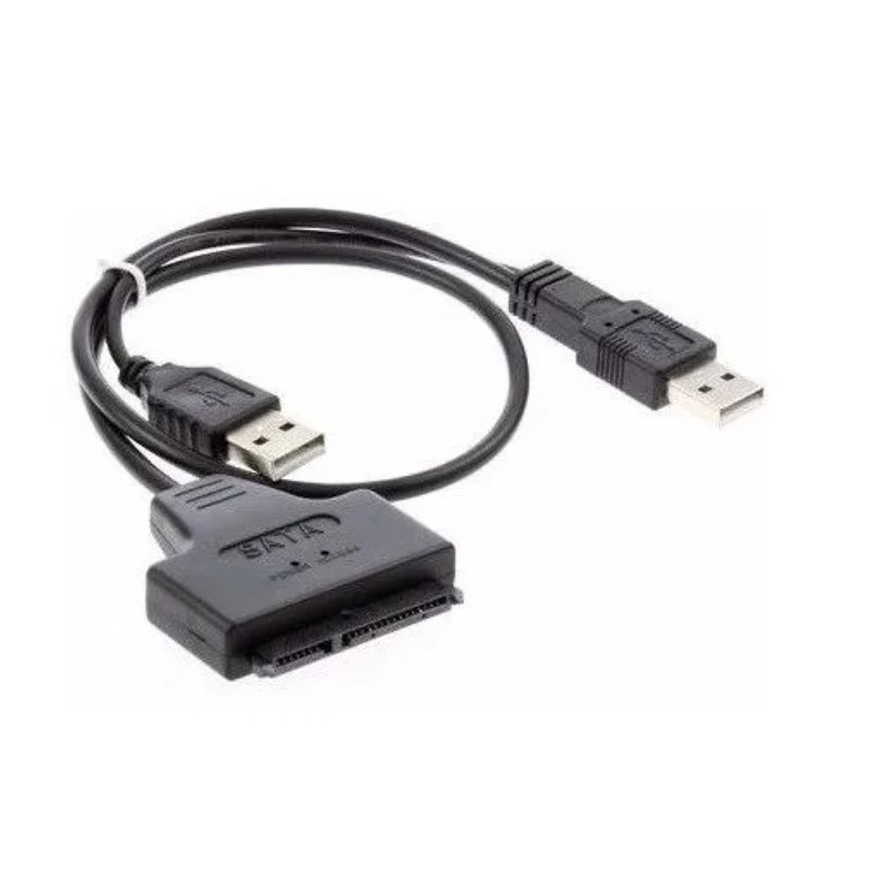 Cabo Conversor Adaptador Usb 2.0 Sata Dual Usb Hdd
