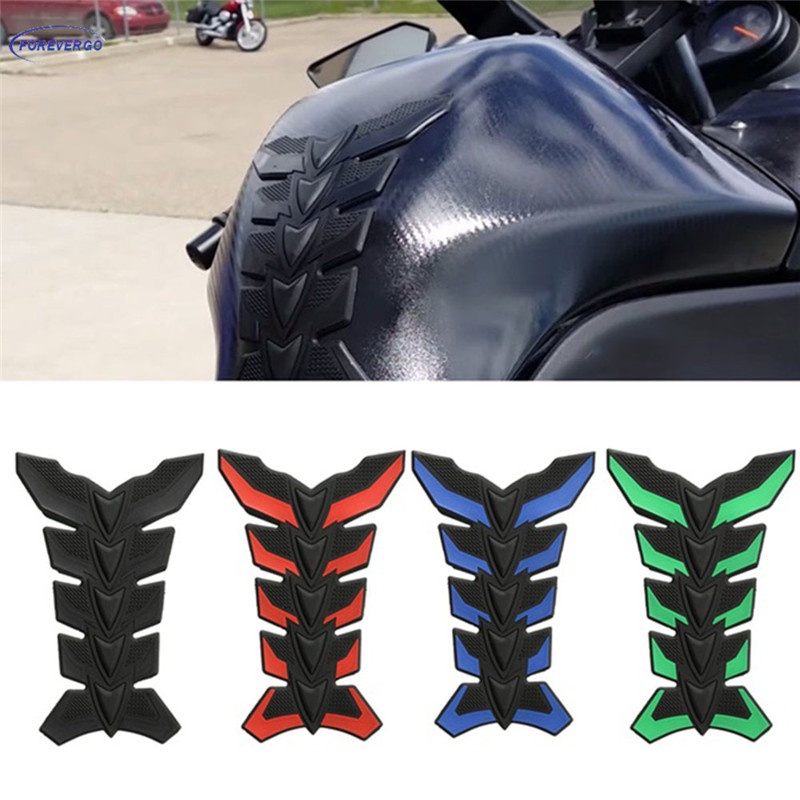 3D Borracha Gel Motocicleta Óleo Do Tanque De Combustível Pad Adesivo Decalque