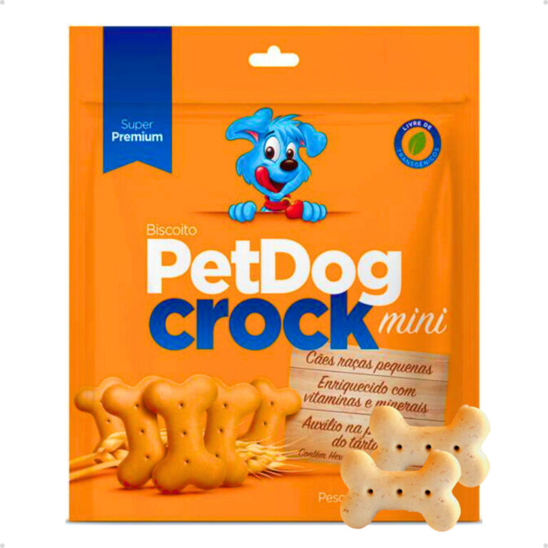 Biscoito Petisco para Cachorro PetDog Crock Super 