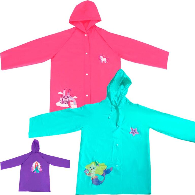 Capa de Chuva Infantil Impermeavel com touca p/ Me