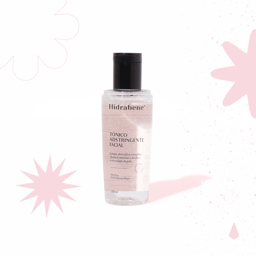 Hidrabene Tônico Facial Adstringente Limpa, Detoxifica e Tonifica 150ml