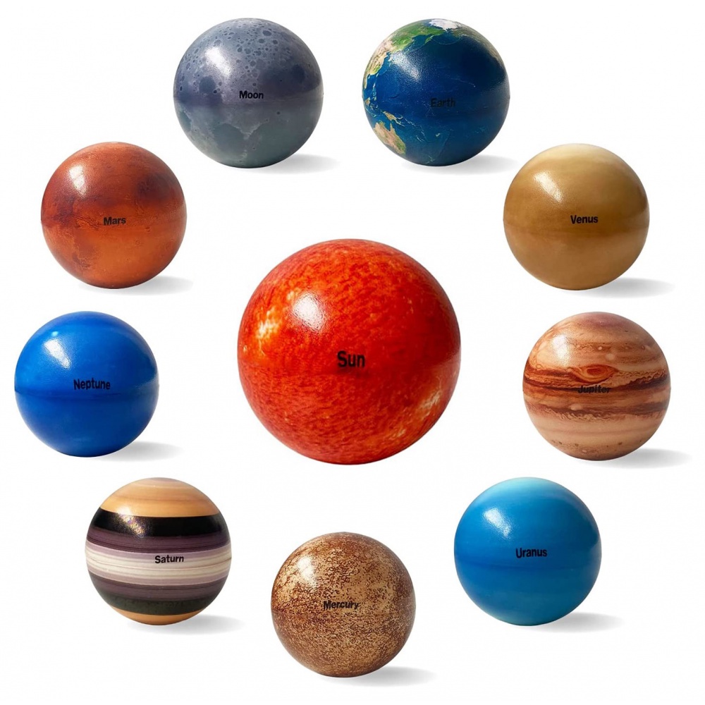 9/10 Pcs Bolas De Estresse Do Planeta Sistema Solar , Planetas Para Alívio , Brinquedos Educativos S