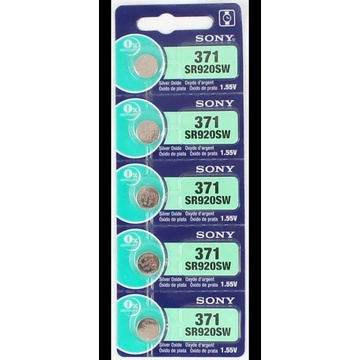 bateria  sony/ murata 371  cartela com 5 unidades