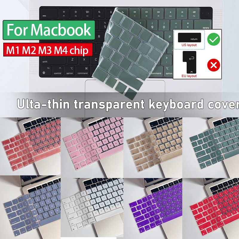 Filme de teclado de silicone ultra fino adequado para Macbook Neo A3404 2026 Air M5 M4 M3 M2 A3240 A