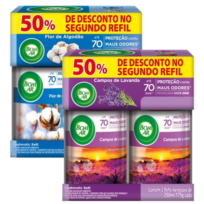 Bom Ar Freshmatic Spray Automático Refil (Kit com