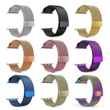 pulseira milanese de metal para apple watch smart 
