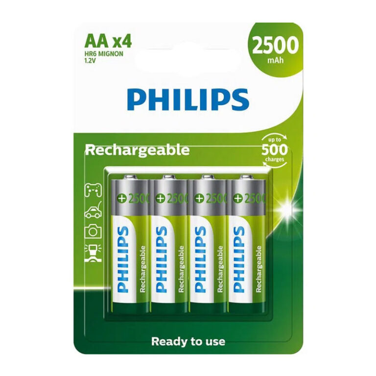 Pilha recarregável AA 2500mAh com 4 unidades R6B4
