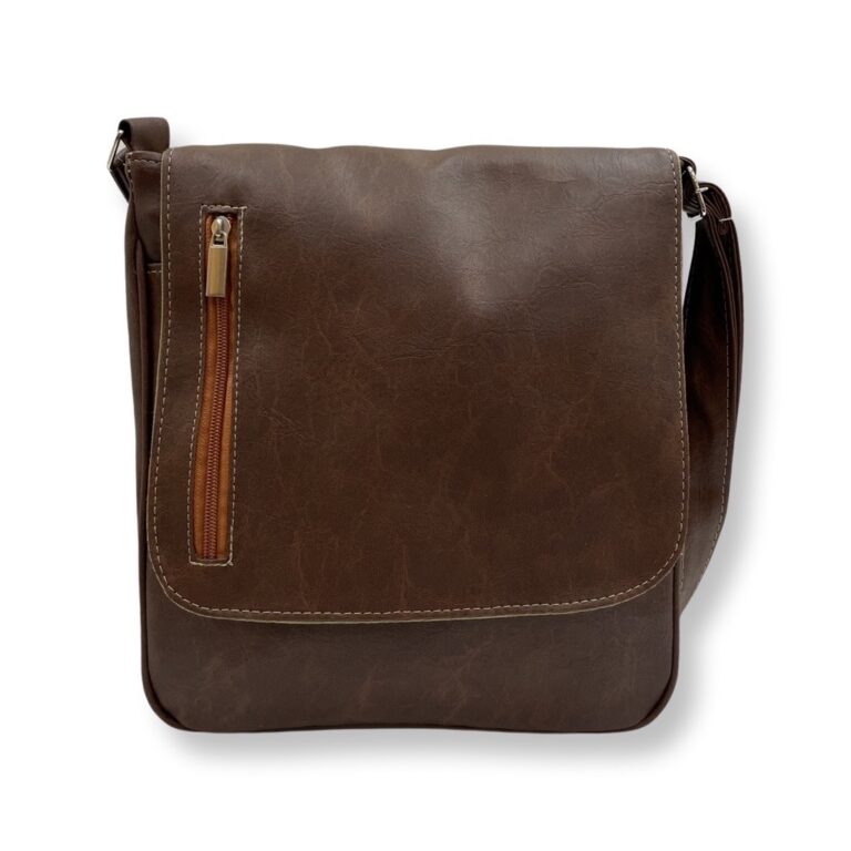 Pasta Masculina pequena estilo carteiro em COURO S