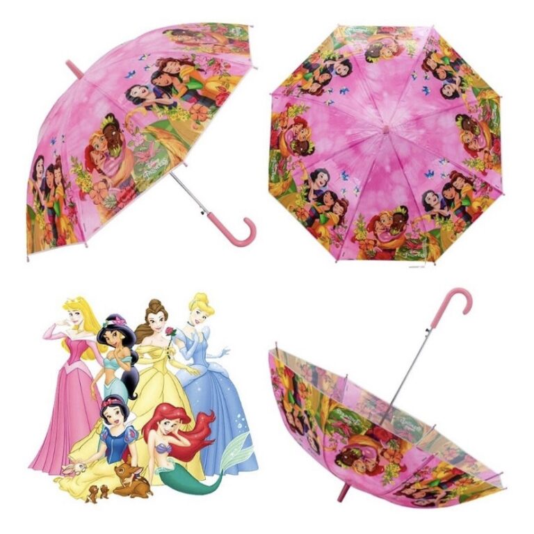Sombrinha Infantil Princesas Rosa  Disney Brizi