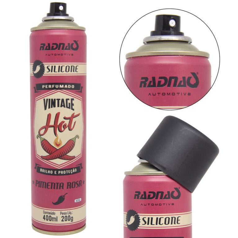 Silicone Spray Perfumado Automotivo Vintage Hot Pi