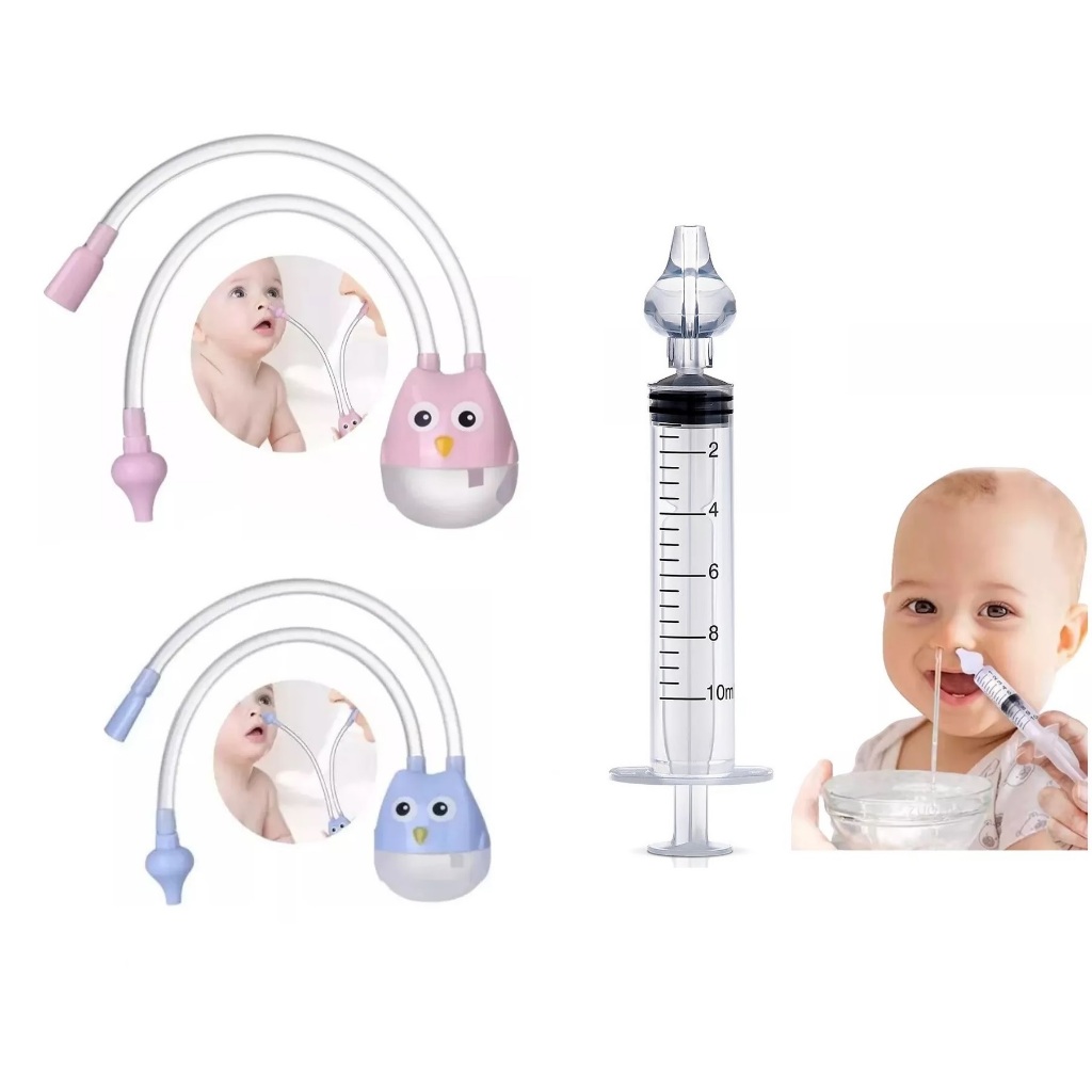 Seringa Lavagem Nariz Aspirador nasal de bebê criança higiene nariz sugador catarro