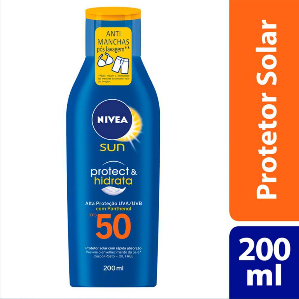 Protetor Solar Nivea Sun Protect E Hidrata FPS50 com 200ml