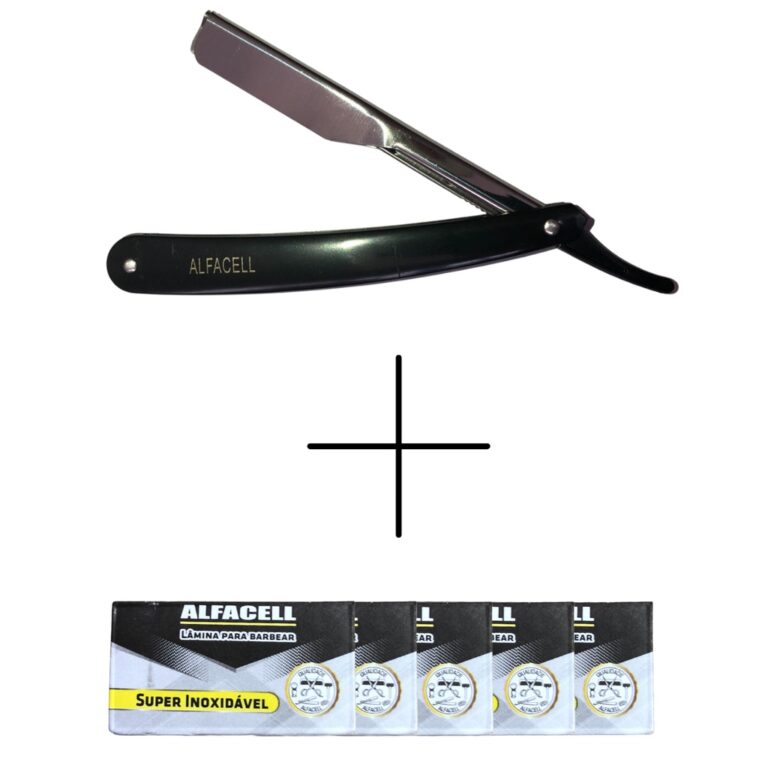 Kit Navalha Navalhete Profissional Barbeiro + 5 l�