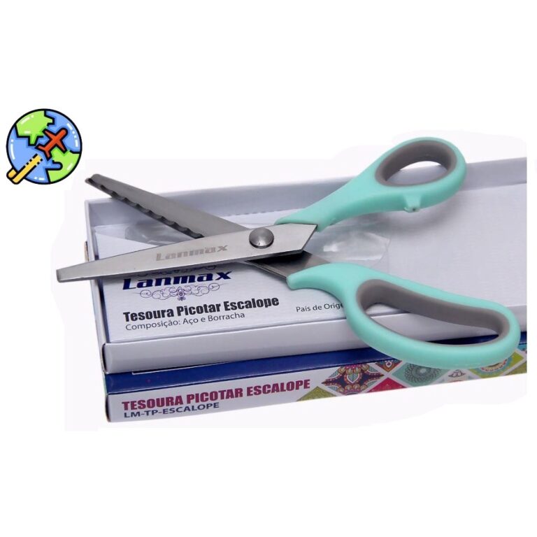 Tesoura De Picotar Escalope Lanmax Corte Arredonda