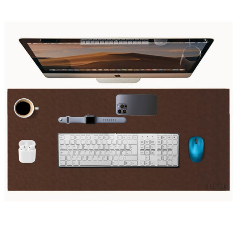 Mouse Pad grande deskpad 90×40 em Couro Sint