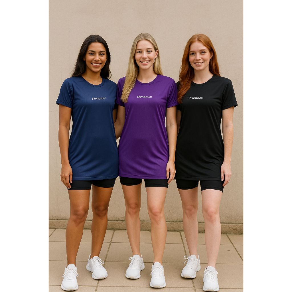 Vestido Blusão Camisão Feminino Academia Dry Fit moda fitness evangélica academia malhação corrida e