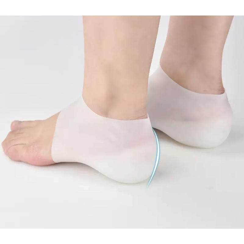 Meia De Silicone Em Gel Para Esporão No Calcanhar Com Aumento De Altura Invisível 3cmF-381