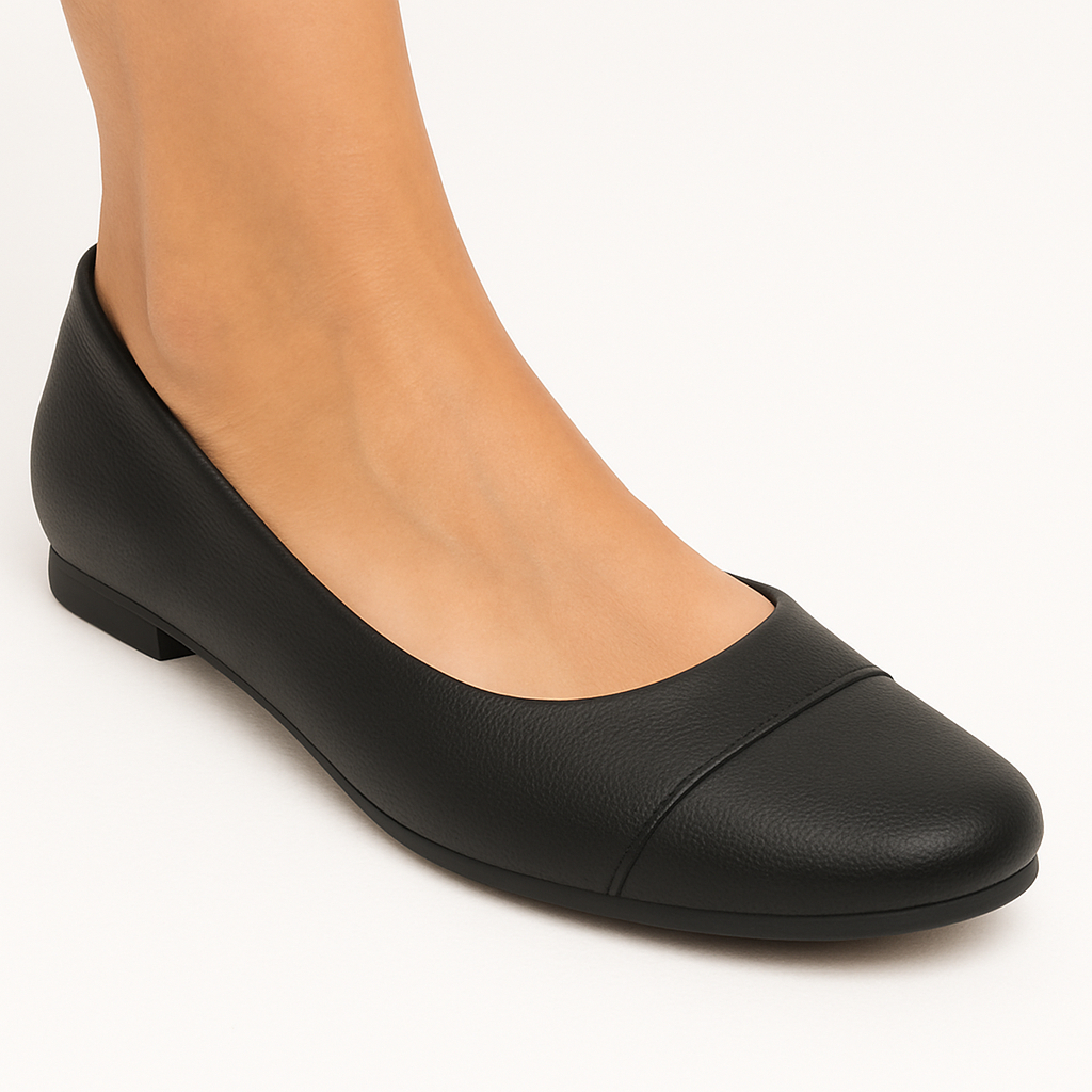 Sapatilha Feminina Rasteirinha  Bico Fino Leve e Elegante