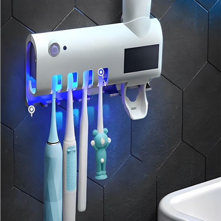 Aplicador Pasta de Dente Suporte Dispenser Escova 