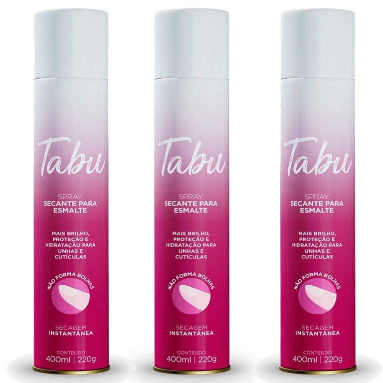 Kit 3 unid – Secante para Esmalte Tabu 400ml