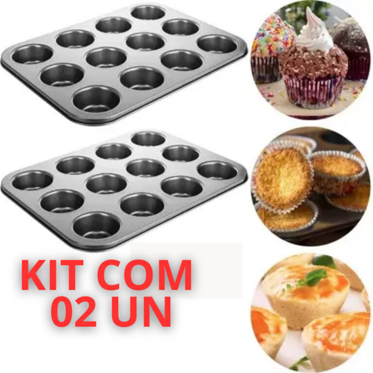 Kit Forma Para Cupcake Bolinhos Pão de Mel E Quei