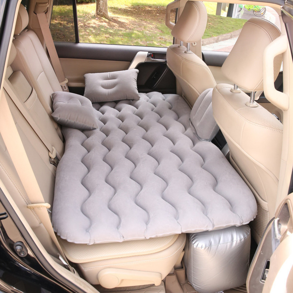 Cama Inflável Colchão Carro Cinza Viagem SUV Sedan Universal