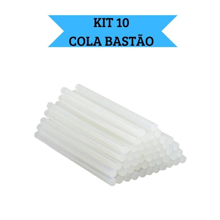 KIT 10 BASTÕES DE COLA QUENTE SILICONE FINA