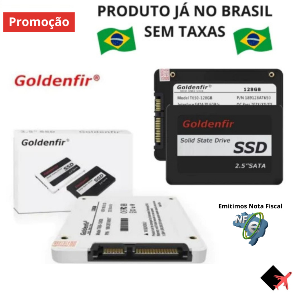 Ssd Sata3 Goldenfir 512gb, 360gb, 240gb e 120gb Original Pc Gamer Envio No Mesmo Dia