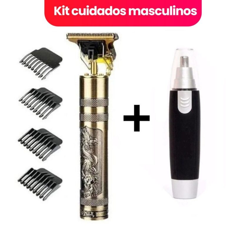 Kit cuidados masculinos – Barbeador e aparad