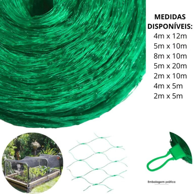 Rede Tela Anti-Pássaros Até 80m² Para Lago Vive