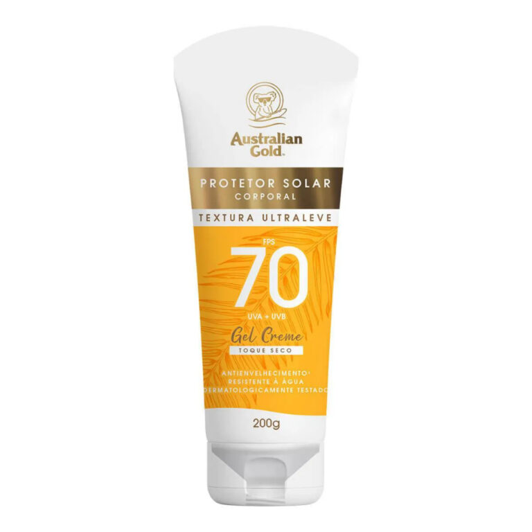 Protetor Solar Corporal Gel Creme FPS 70 Australia
