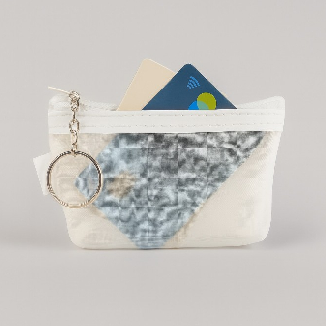 Mini Bolsa Porta Cartões Para Pequenas Peças Tra