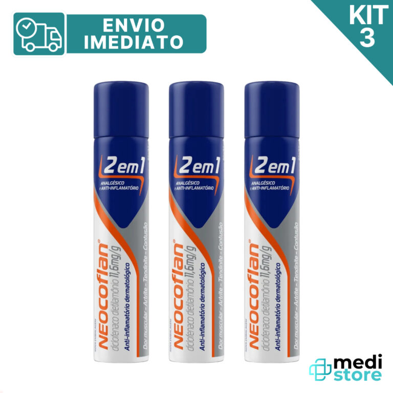 Kit com 3 – Neocoflan Spray Aerosol 2 em 1 A