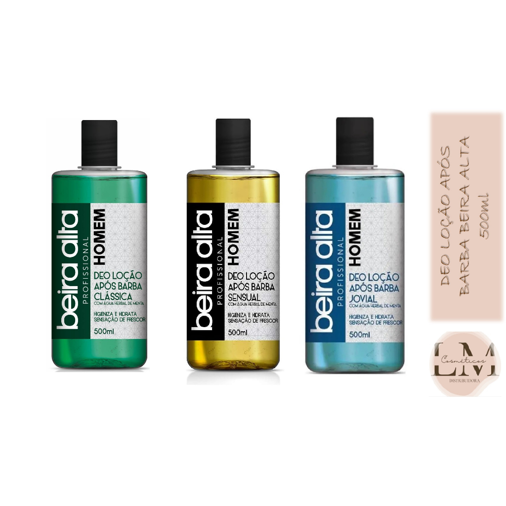 Deo Loção Após Barba Beira Alta 500ml (escolha o tipo)