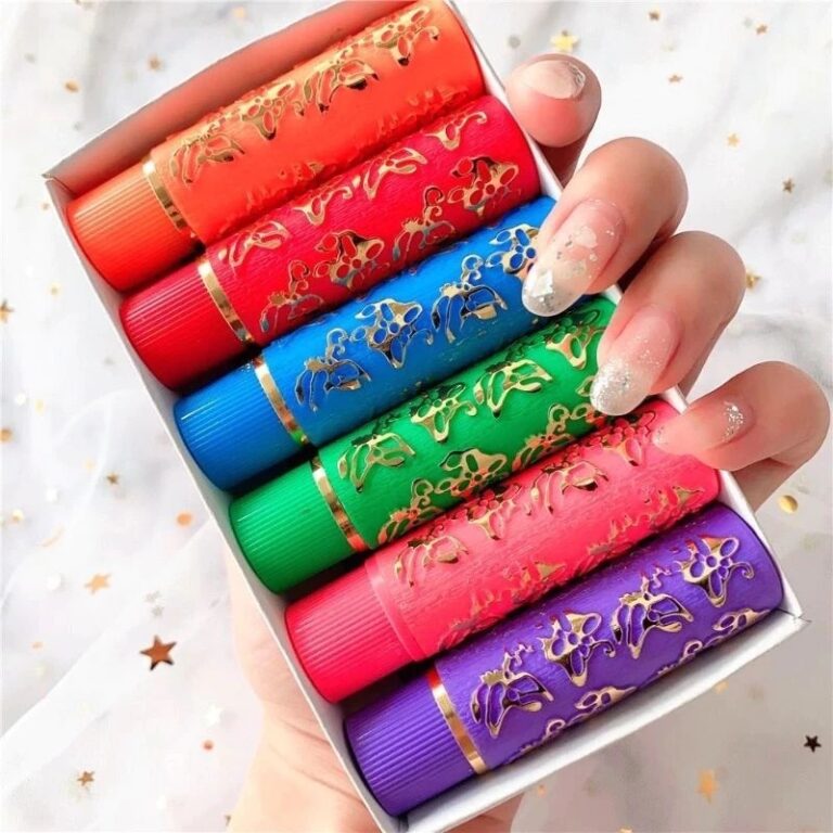 Kit Com 6 Batom Da Vovó Multicolorido Hidratante 